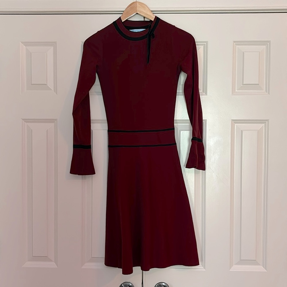Draper James Burgundy Sweater Dress
